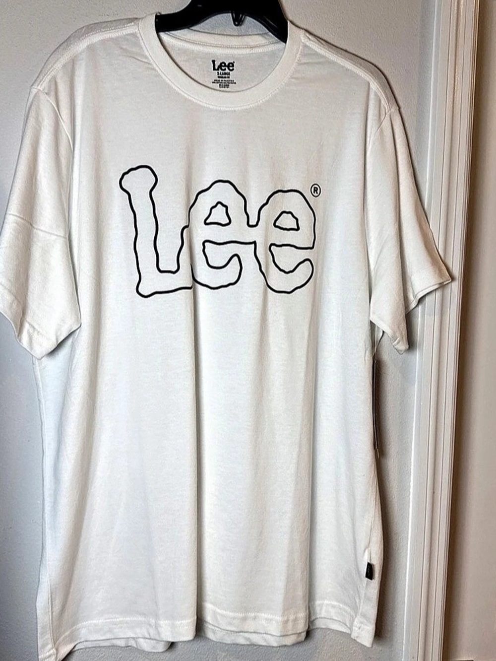 Lee Logo Graphic T-Shirt Short Sleeve White XL